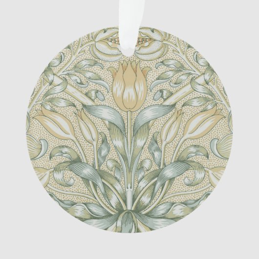 William Morris Lily en Granaatappel Bloem Classic Ornament (voorkant)
