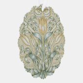 William Morris Lily en Granaatappel Bloem Classic Ornament Kaart (Rechts)