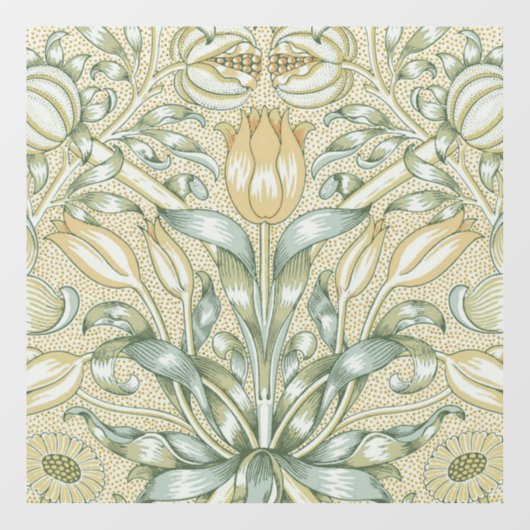 William Morris Lily en Granaatappel Bloem Classic Raamsticker (Vel)
