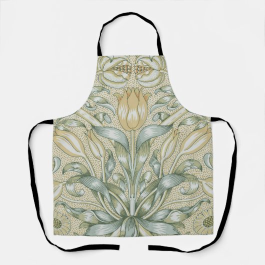 William Morris Lily en Granaatappel Bloem Classic Schort (Voorkant)