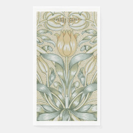 William Morris Lily en Granaatappel Bloem Classic Servet (Voorkant)