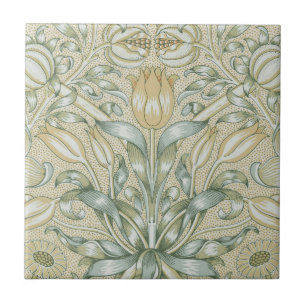 William Morris Lily en Granaatappel Bloem Classic Tegeltje