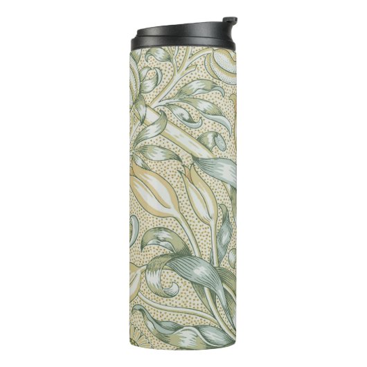 William Morris Lily en Granaatappel Bloem Classic Thermosbeker (Gedraaid links)