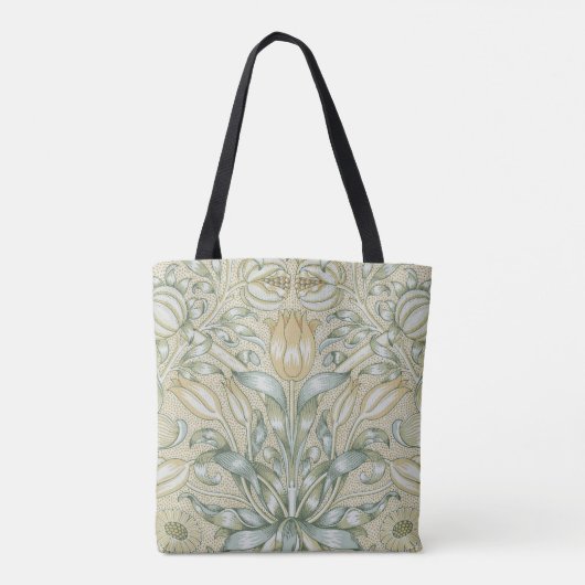 William Morris Lily en Granaatappel Bloem Classic Tote Bag (Achterkant)