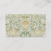 William Morris Lily en Granaatappel Bloem Classic Visitekaartje (Achterkant)