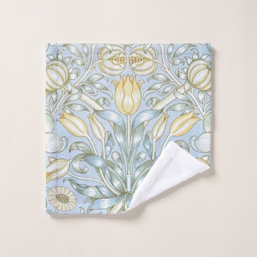 William Morris Lily en granaatappel Bloemenpatroon Bad Handdoek (Wasdoekje)