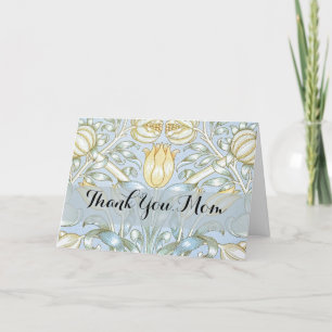 William Morris Lily en granaatappel Bloemenpatroon Bedankkaart