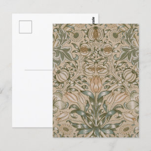 William Morris Lily en granaatappel Bloemenpatroon Briefkaart