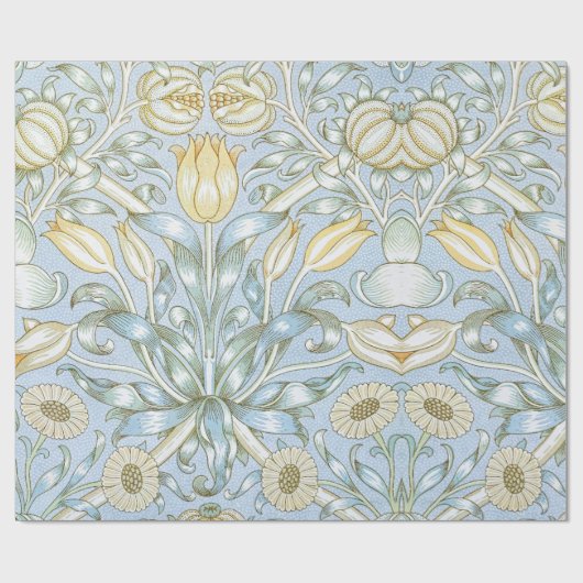 William Morris Lily en granaatappel Bloemenpatroon Cadeaupapier (Vlak)