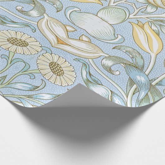 William Morris Lily en granaatappel Bloemenpatroon Cadeaupapier (Hoek)