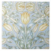 William Morris Lily en granaatappel Bloemenpatroon Tegeltje (Voorkant)