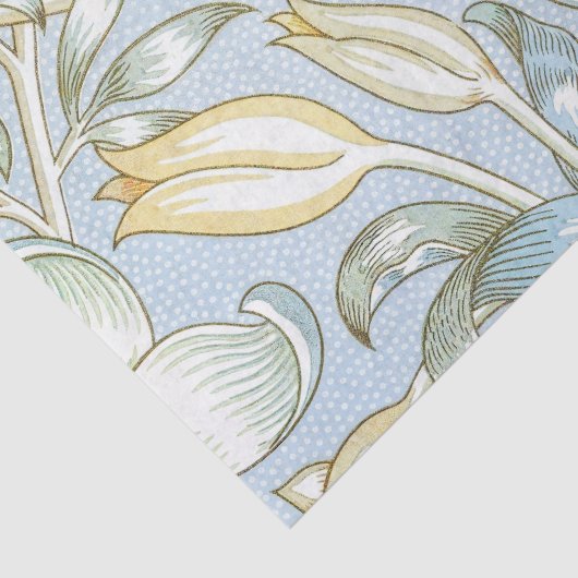 William Morris Lily en granaatappel Bloemenpatroon Tissuepapier (Detail)