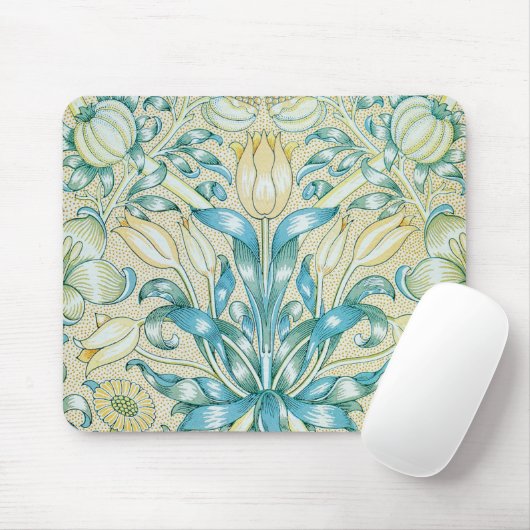 William Morris Lily en Pomegranate Pattern Muismat (Met muis)