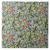 William Morris Lily Floral Chintz Pattern Art Tile Tegeltje (Voorkant)