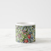 William Morris Lily Floral Chintz Pattern Espresso Kop (Voorkant)