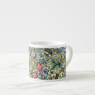 William Morris Lily Floral Chintz Pattern Espresso Kop