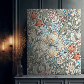 William Morris Lily  Pattern Canvas Print