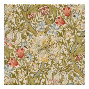 William Morris Lily Pattern Perfect Poster