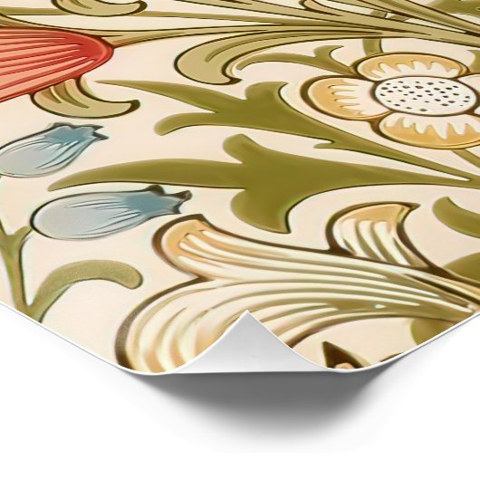 William Morris Lily Pattern Perfect Poster (Hoek)