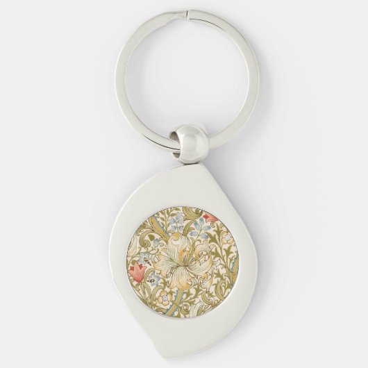 William Morris Lily Sleutelhanger (Voorkant)