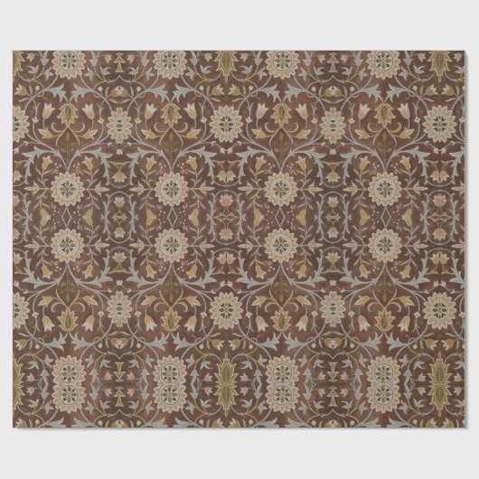 William Morris Little Flower Carpet Wrapping Paper Cadeaupapier (Vlak)