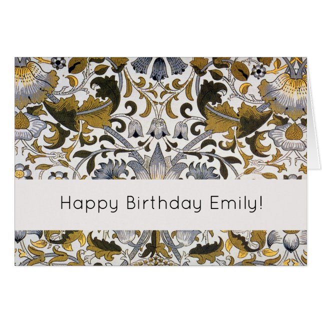 William Morris Lodden bloembloem (Voorkant Horizontaal)