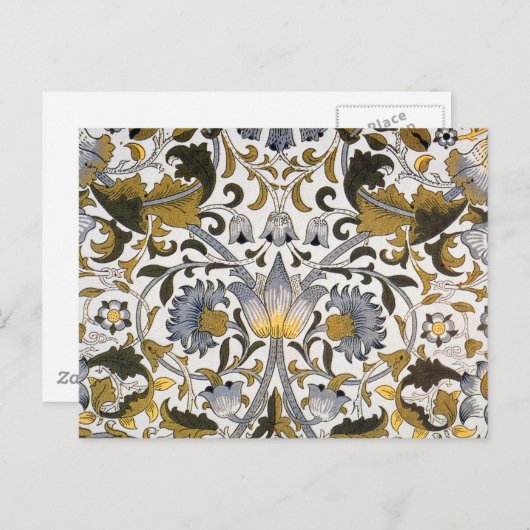 William Morris Lodden bloembloem Briefkaart (Voorkant / Achterkant)