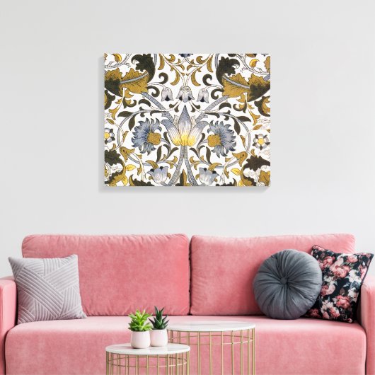 William Morris Lodden bloembloem Canvas Afdruk (Insitu (Woonkamer))