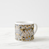 William Morris Lodden bloembloem Espresso Kop (Voorkant rechts)