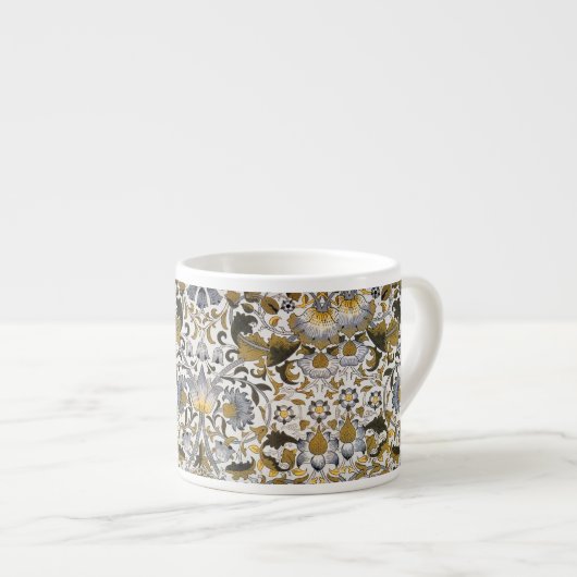 William Morris Lodden bloembloem Espresso Kop (Voorkant rechts)