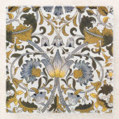 William Morris Lodden bloembloem Glazen Onderzetter (Voorkant)