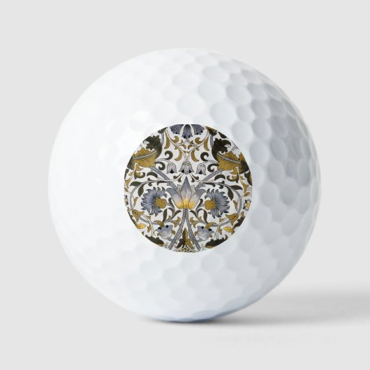 William Morris Lodden bloembloem Golfballen (Voorkant)