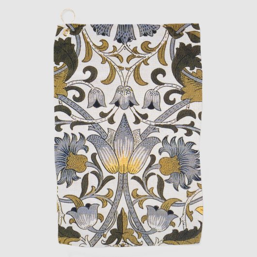 William Morris Lodden bloembloem Golfhanddoek (Voorkant)