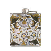 William Morris Lodden bloembloem Heupfles (Achterkant)