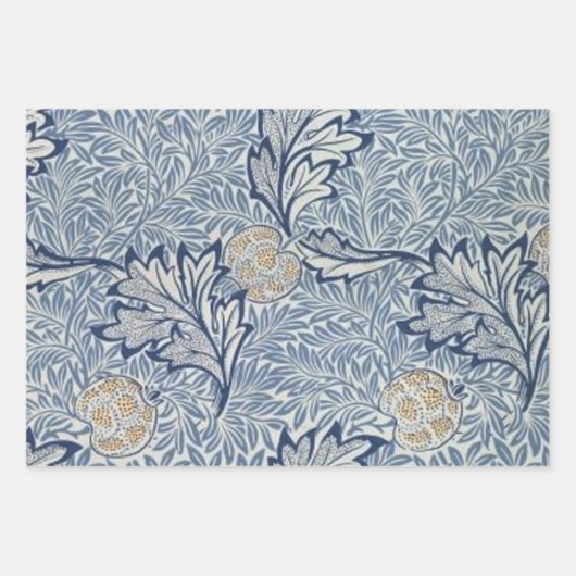 William Morris Lodden bloembloem Inpakpapier Vel (Voorkant 3)