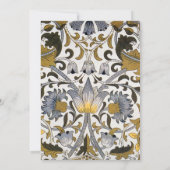 William Morris Lodden bloembloem Kaart (Achterkant)