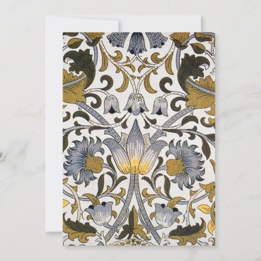 William Morris Lodden bloembloem Kaart (Achterkant)