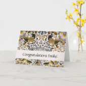 William Morris Lodden bloembloem Kaart (Gele Bloem)