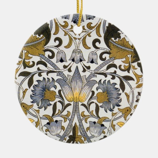 William Morris Lodden bloembloem Keramisch Ornament (Voorkant)