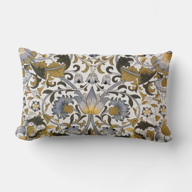 William Morris Lodden bloembloem Kussen (Voorkant)