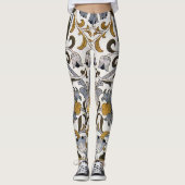 William Morris Lodden bloembloem Leggings (Voorkant)