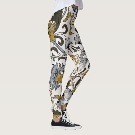 William Morris Lodden bloembloem Leggings (Rechts)