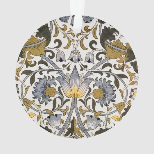 William Morris Lodden bloembloem Ornament (achterkant)