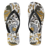 William Morris Lodden bloembloem Teenslippers (Voetbed)