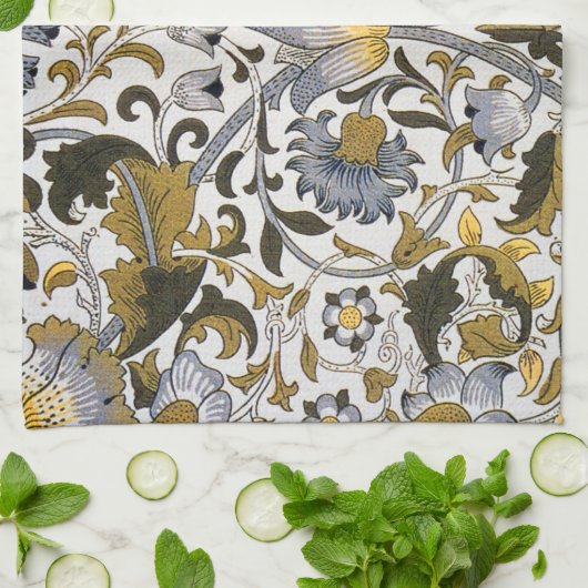 William Morris Lodden bloembloem Theedoek (Gevouwen)