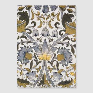 William Morris Lodden Bloempatroon: Blauwe Goud