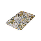 William Morris Lodden Bloempatroon: Blauwe Goud Badmat (Gekanteld)