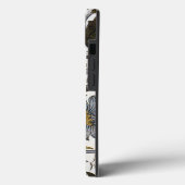 William Morris Lodden Bloempatroon: Blauwe Goud Case-Mate iPhone Case (Achterkant / Links)