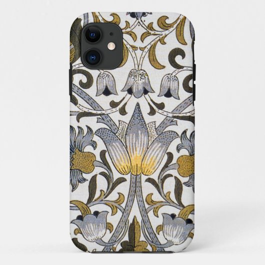 William Morris Lodden Bloempatroon: Blauwe Goud  Case-Mate iPhone Case (Achterkant)
