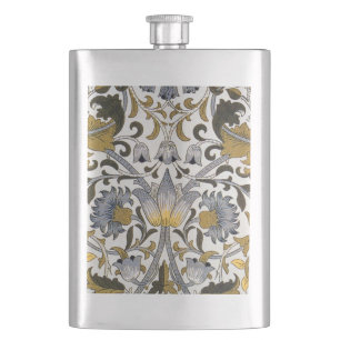 William Morris Lodden Bloempatroon: Blauwe Goud Flacon